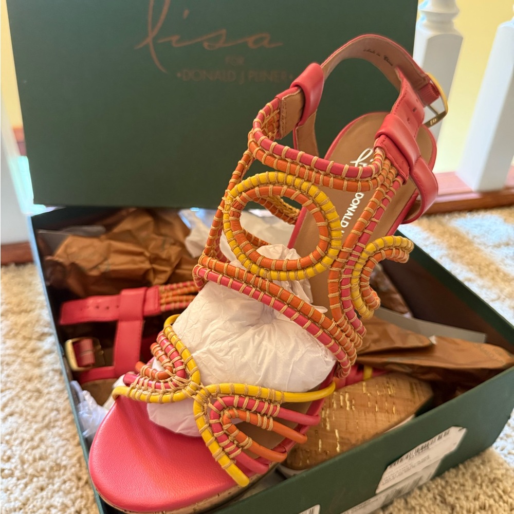 Donald J. Pliner Women's Multicolor Beaded Sandals